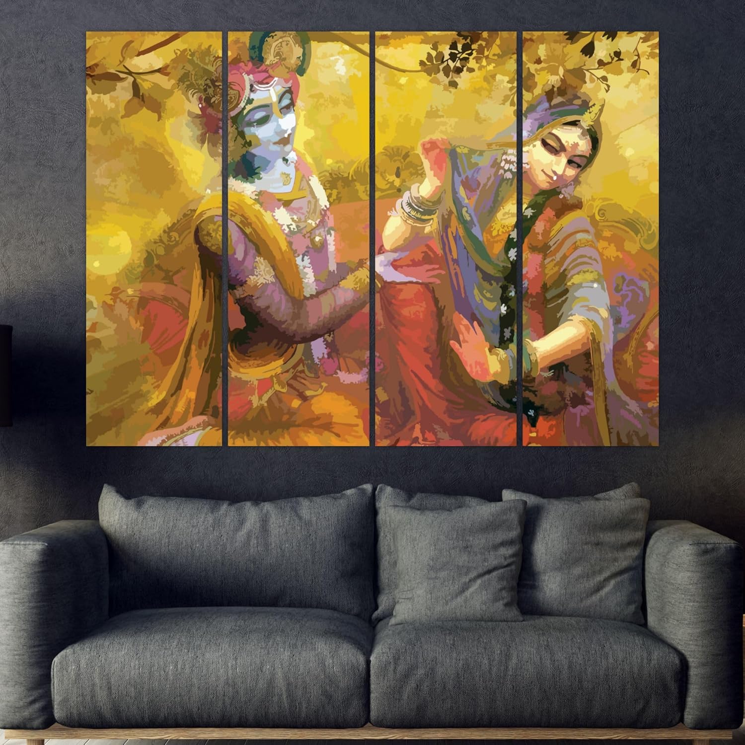 inep-b0cgjjp8bx-ready-to-hang-multi-frame-krishna-wall-art-set-displayed-on-a-living-room-wall.jpg